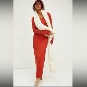 FREE PEOPLE BEACHS WALK ABOUT RIBBED MAXI DRESS